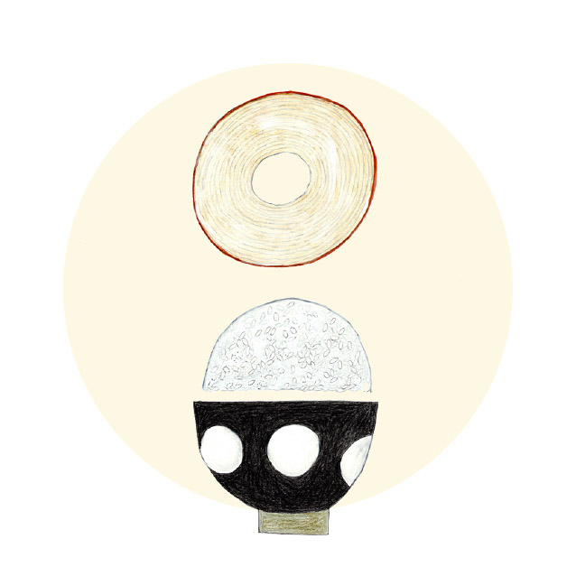 茶碗＋ごはん＋バウム